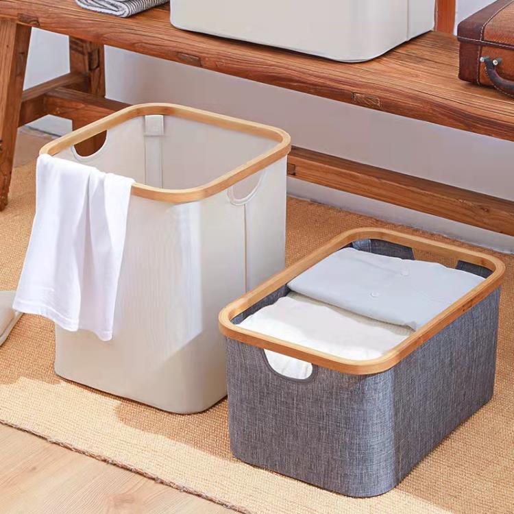 日式布藝臟衣籃可折疊防水臟衣簍洗衣籃浴室臥室臟衣物玩具收納筐
