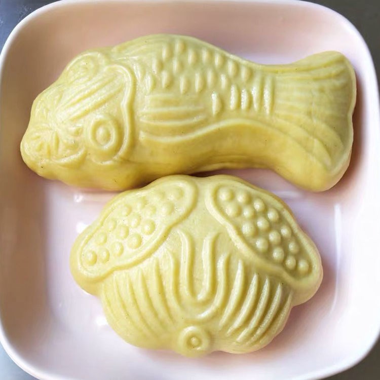 手工做饅頭模具家用蒸花樣餑餑工具木質2兩山東過年魚饅頭模子 4