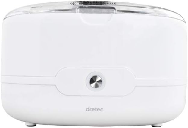 日本 dretec UC-500WT  清洗機 洗淨器 眼鏡 手錶 手飾 刮鬍刀 化妝刷 白色  日本必買代購
