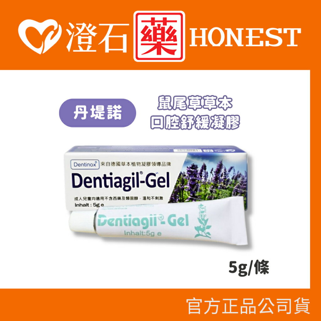 現貨 官方正品 丹堤諾 鼠尾草草本口腔凝膠 5g/條 澄石藥局✚實體店面