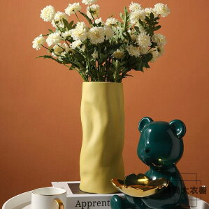 ❀樂天優選好物❀ 陶瓷花瓶北歐插花簡約桌面家居裝飾擺件【極有家】