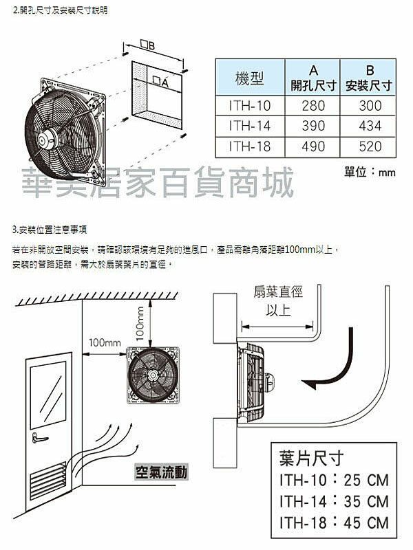 阿拉斯加》產業用倍力扇ITH-18 / 18吋產業用工業壁扇/ 排風扇倍力扇 