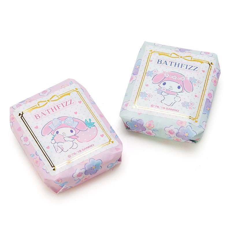 大賀屋 美樂蒂 泡澡錠 2入 百花 草莓 泡澡 入浴錠 洗澡 my melody 三麗鷗 日貨 正版 L00010652