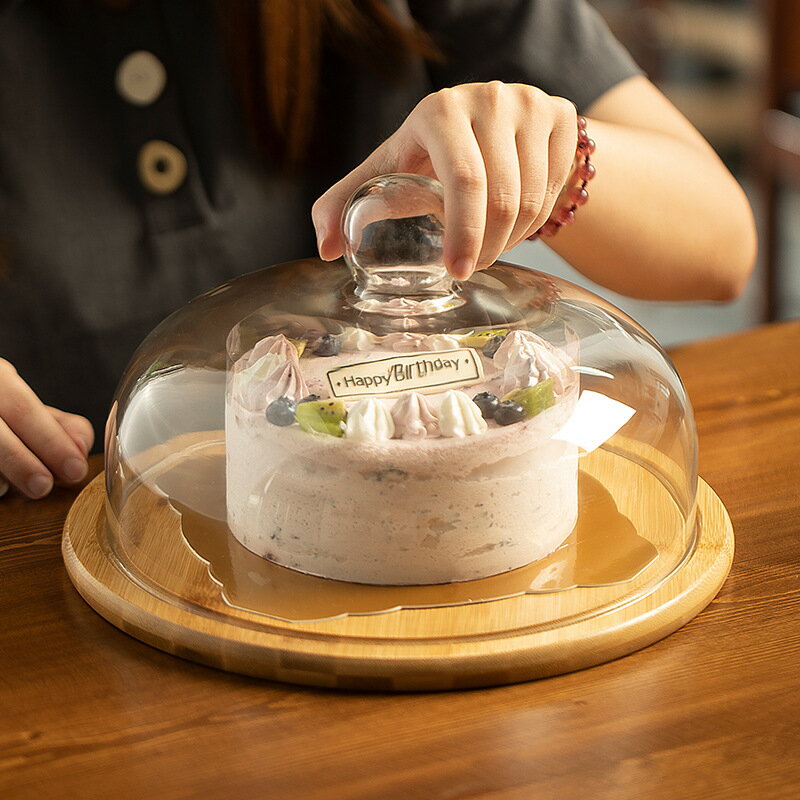 蛋糕玻璃蓋食物罩玻璃罩點心盤糕點面包防塵廠家