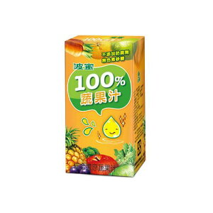 波蜜100%蔬果汁160ml*24【愛買】