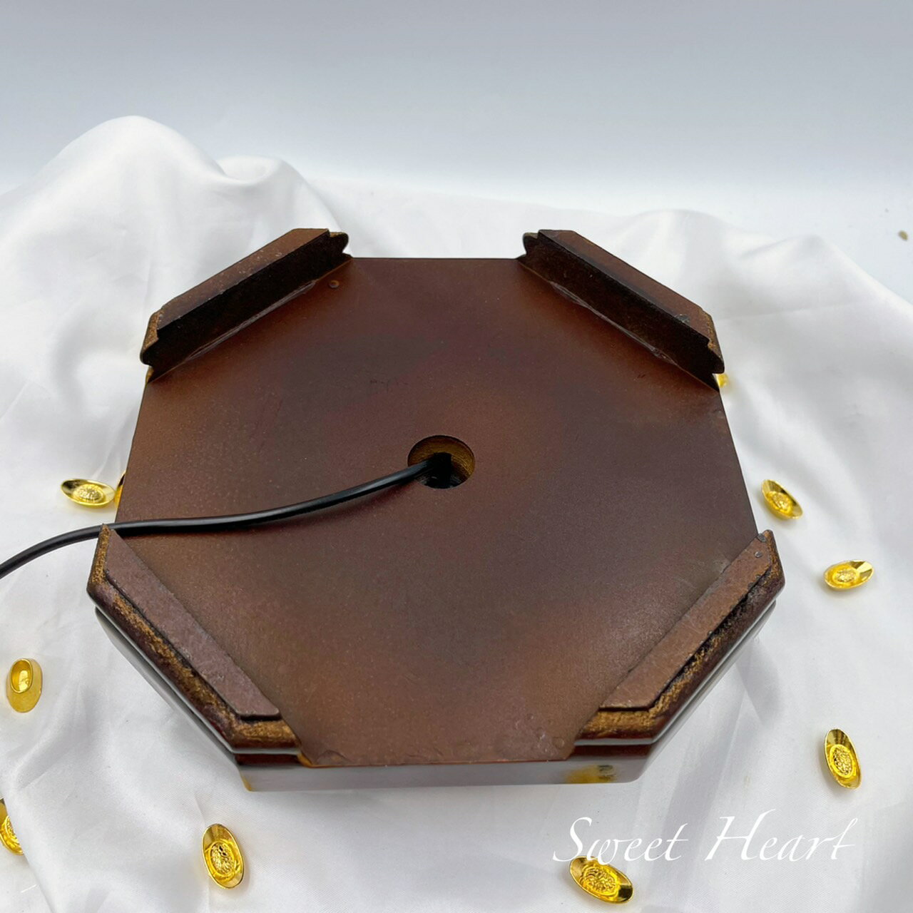 Sweet Heart 田芯好物精選💯 LED燈座 球座 冠軍座 水晶球燈座 木座 (白光) 2