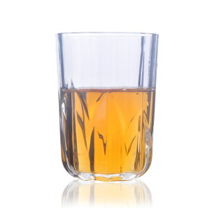 220ML創意菱形花紋玻璃杯威士忌酒杯小水杯果汁杯茶杯家居酒具