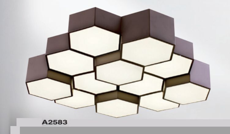 【王品燈飾】創意蜂巢多段式三色溫 吸頂燈