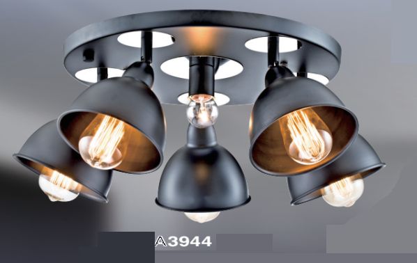 【王品燈飾】工業風金屬 半吸頂燈 (E27×5另計)