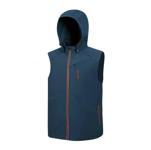 【【蘋果戶外】】山林 M12V01-82 灰藍 男 輕量防風SOFT SHELL 背心 保暖背心 軟殼衣 防風防潑水 秋冬 Mountneer