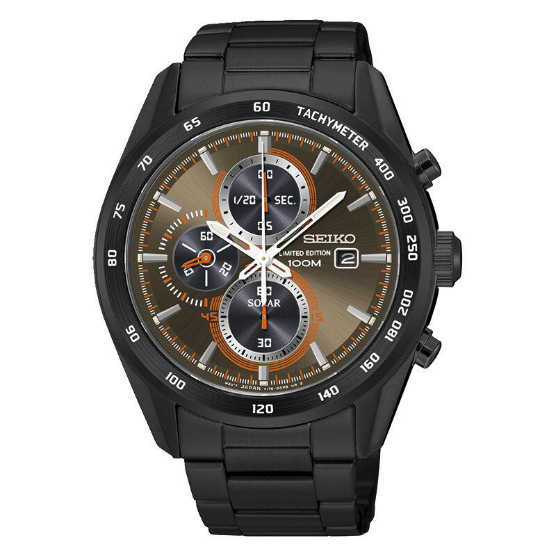 送禮首選★SEIKO Criteria 三眼計時太陽能錶/SSC415P1(V176-0AP0B) SK005 附提袋【全館滿額折價★APP下單點數4倍送】線上購買享 實體門市同步服務