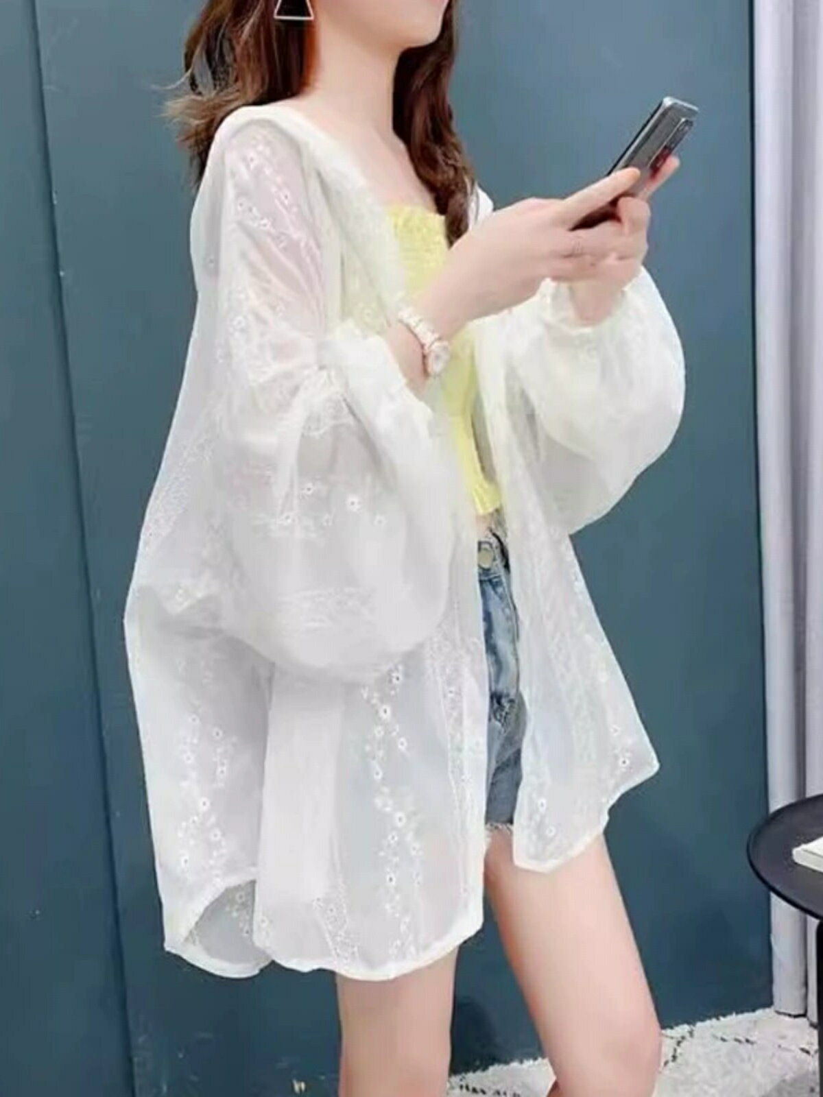 冰絲防曬衣女2025新款夏季歐貨連帽洋氣上衣寬鬆輕薄透氣開襟外套