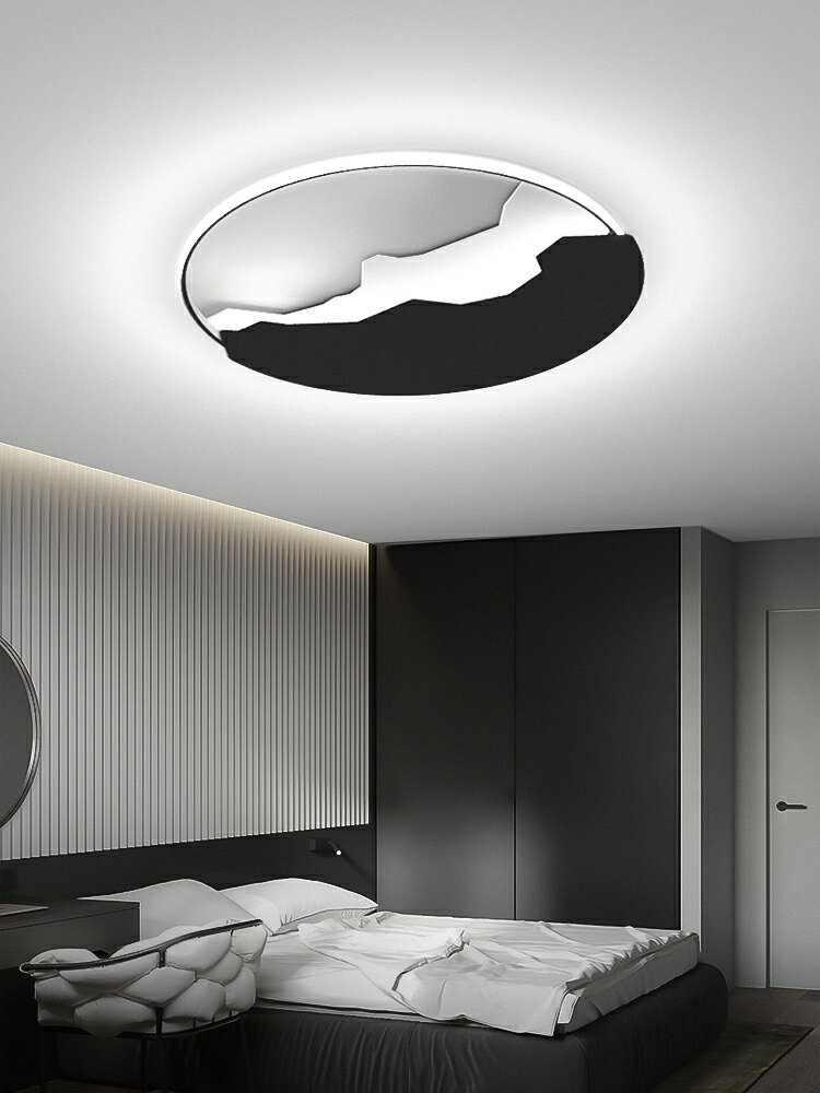 北歐設計師創意吸頂燈年新款圓形北歐臥室燈現代簡約書房燈