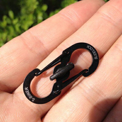 不銹鋼快掛扣防盜鎖定創意8字背包扣迷你鑰匙扣EDC戶外隨身快掛扣 6