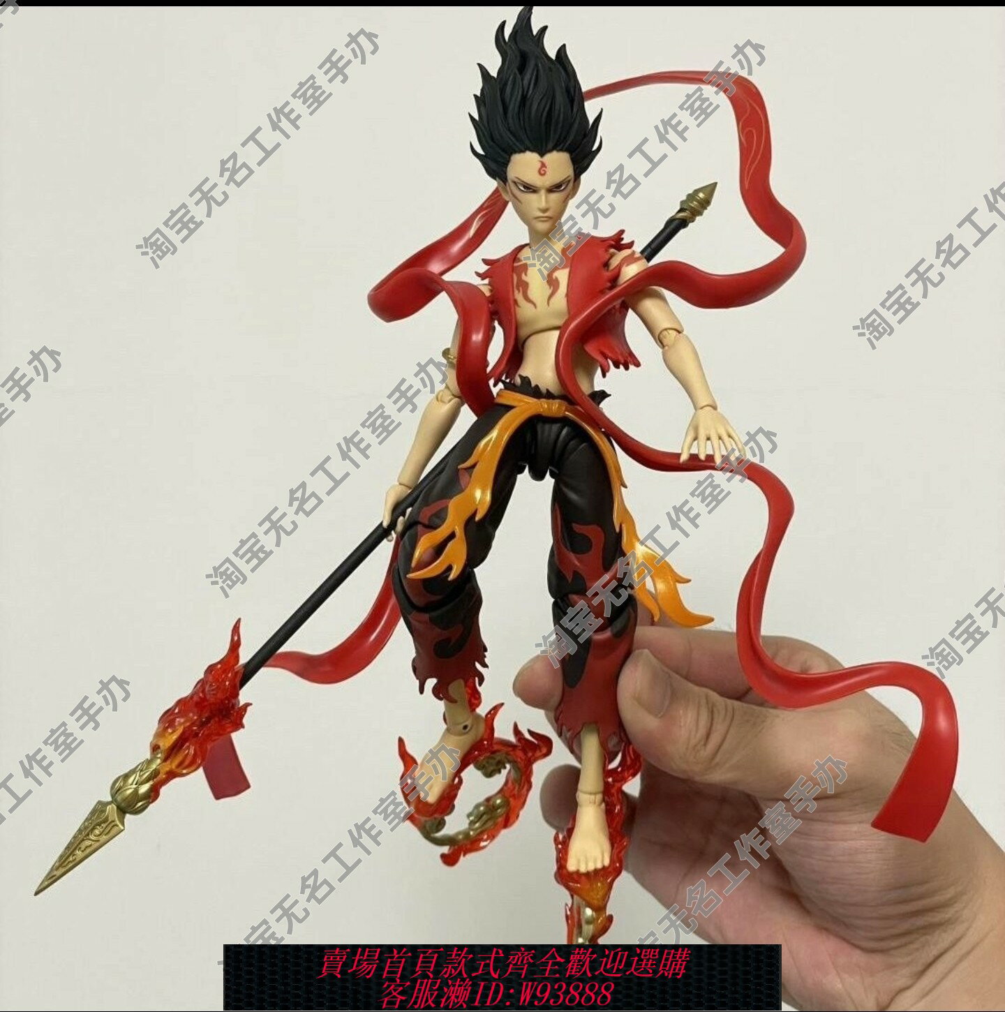 {臺灣公司貨 可打統編}敖降世手辦雕像模型擺件玩具哪吒之魔童鬧海2二少年可動萬代SHF光
