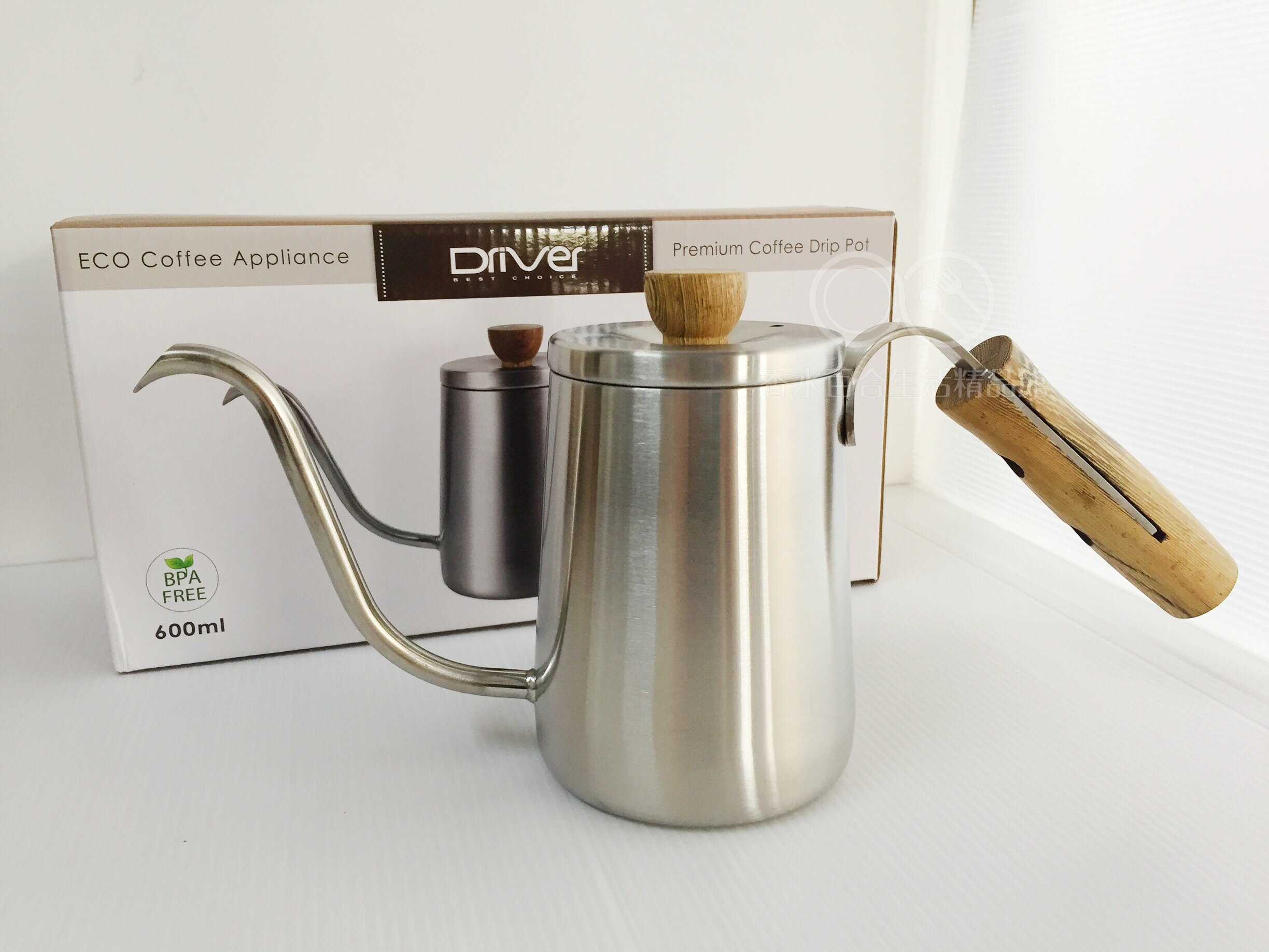 現貨附發票 Driver Premium(織田)原木細口壺600ml 手沖壺 咖啡壺 DRP-200W-60ST