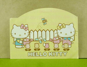 【震撼精品百貨】Hello Kitty 凱蒂貓 造型卡片-黃花園 震撼日式精品百貨