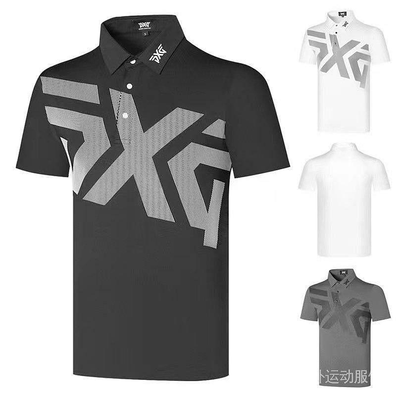 新款高爾夫球衣服裝夏短袖男裝戶外運動POLO衫吸濕排汗golf透氣