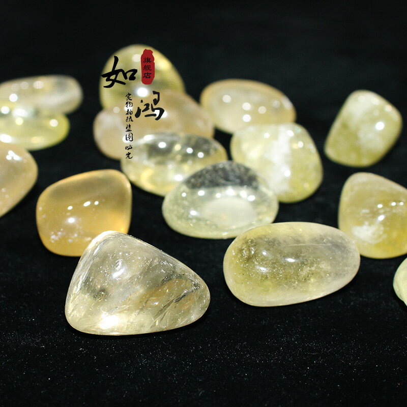 天然黃水晶原石擺件大顆粒碎礦毛料魚缸裝飾孩子禮物造景鋪設
