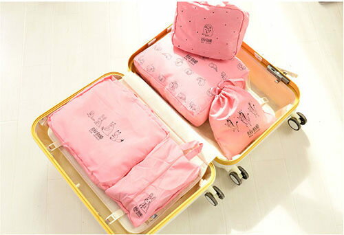 韓國 可愛旅行收納袋 行李收納袋 防水收納袋 動物收納袋
