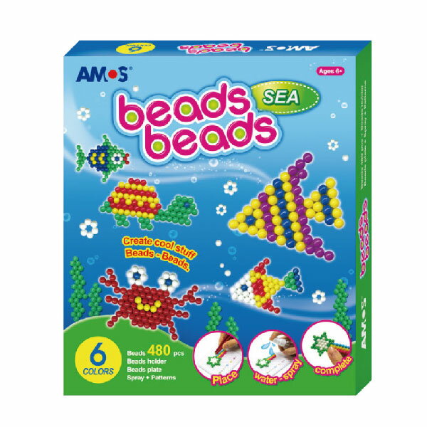 AMOS 阿摩斯 益智 水拚珠 海洋主題 / 組 BB6P-S