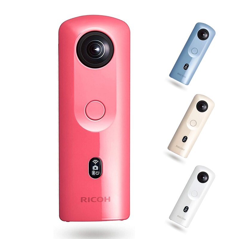 2東京直購] RICOH THETA SC2 360度相機高速WiFi傳輸HDR合成4K視頻藍/粉