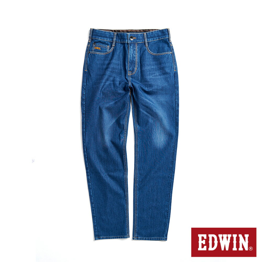 EDWIN 男款 JERSEYS 超彈力高腰丹寧錐形迦績褲 (石洗綠)