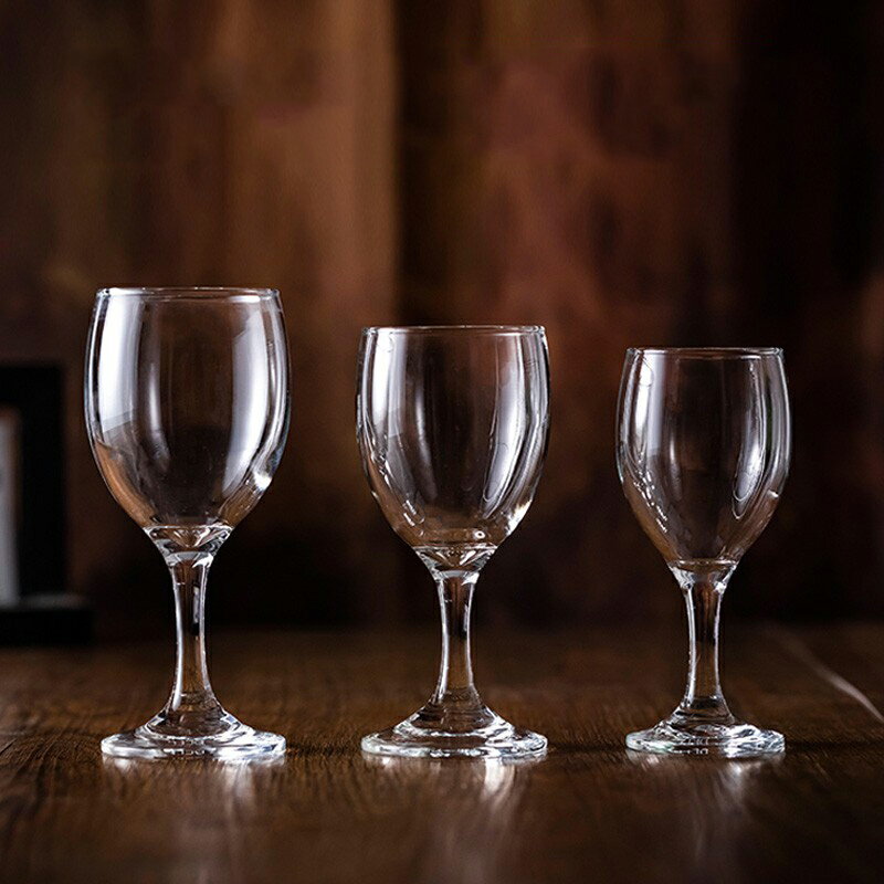 紅酒杯高腳杯家用葡萄酒杯創意白酒杯白酒杯2兩酒杯玻璃小號6只裝
