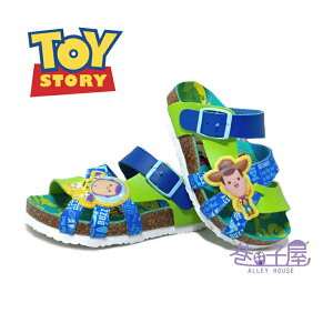 皮克斯 TOYSTORY玩具總動員 童款雙釦氣墊伯肯拖鞋 [TYKS97006] 藍綠 MIT台灣製造【巷子屋】