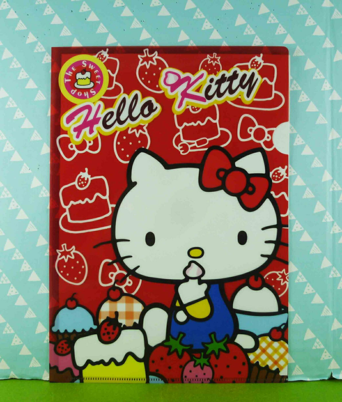 【震撼精品百貨】Hello Kitty 凱蒂貓 文件夾 蛋糕草莓【共1款】 震撼日式精品百貨