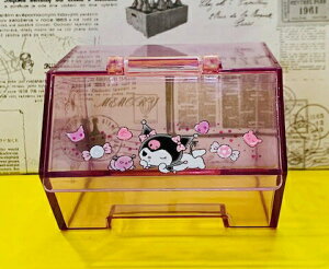 【震撼精品百貨】My Melody 美樂蒂 Sanrio 酷洛米掀蓋式透明置物盒-*00938 震撼日式精品百貨