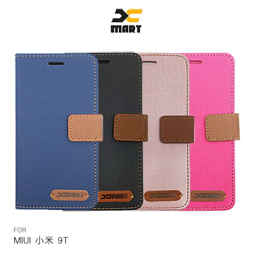 XMART MIUI 小米 9T 斜紋休閒皮套