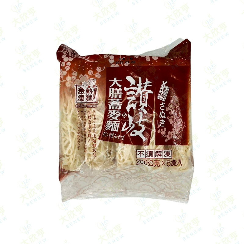 南僑冷凍大膳蕎麥麵【每片200公克*5入*每包1公斤】《大欣亨》B222028