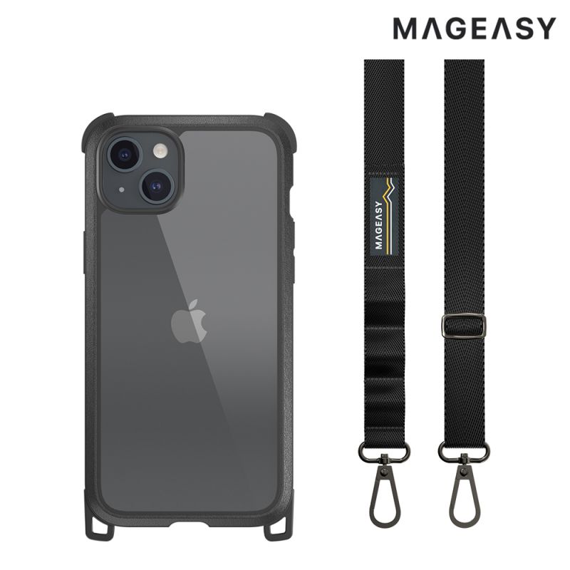 手機殼 防摔殼 MAGEASY Apple iPhone 15 Plus Odyssey + Strap 保護殼 【愛瘋潮】【APP下單最高22%回饋】