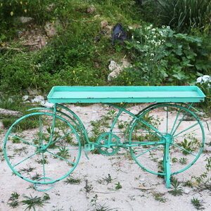 大單車花架落地式花園庭院裝飾創意自行車北歐戶外花盤架鐵藝雜貨