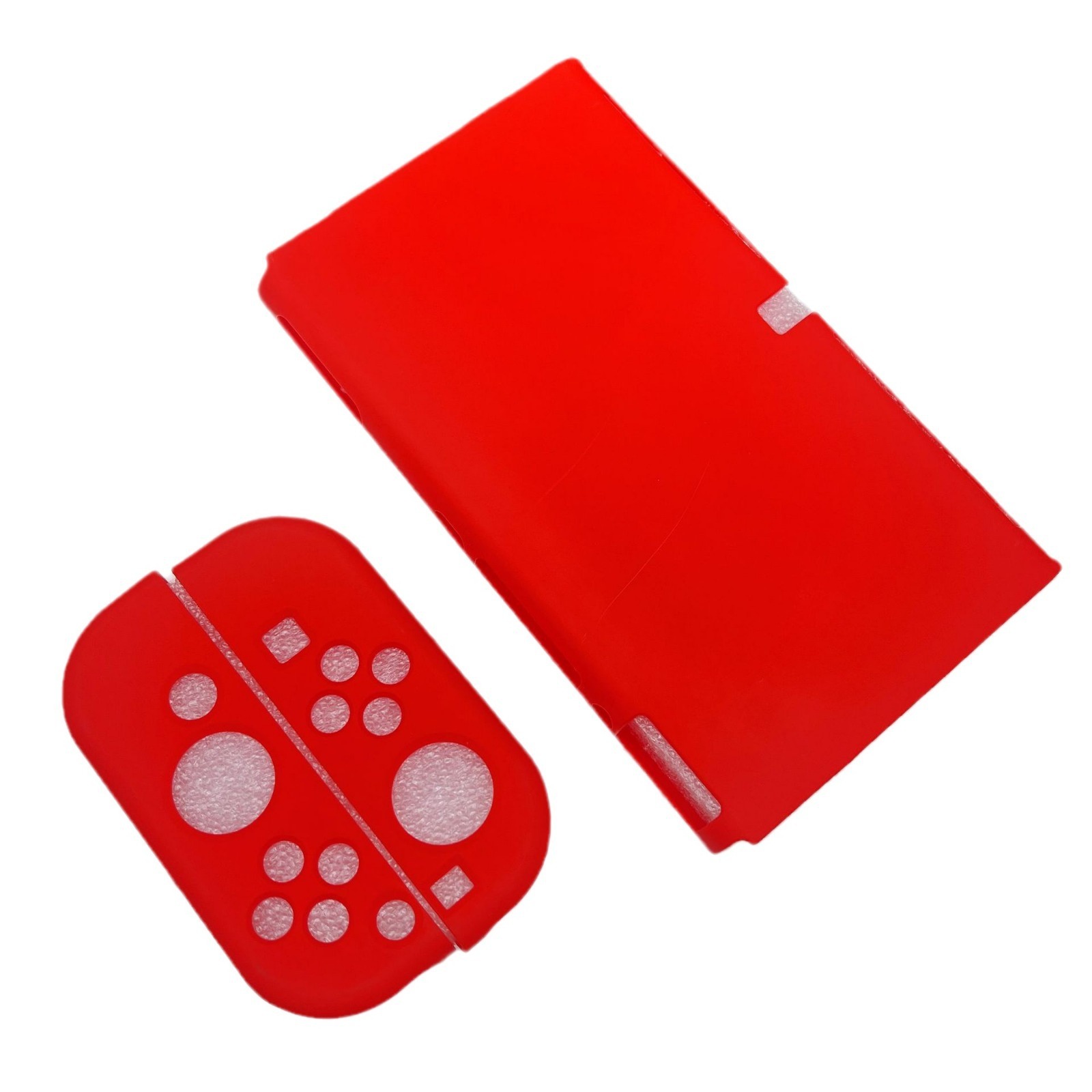 任天堂switch保護殼遊戲oled保護套可插底座NS手柄套分體磨砂軟殼【Snowbelle優選】