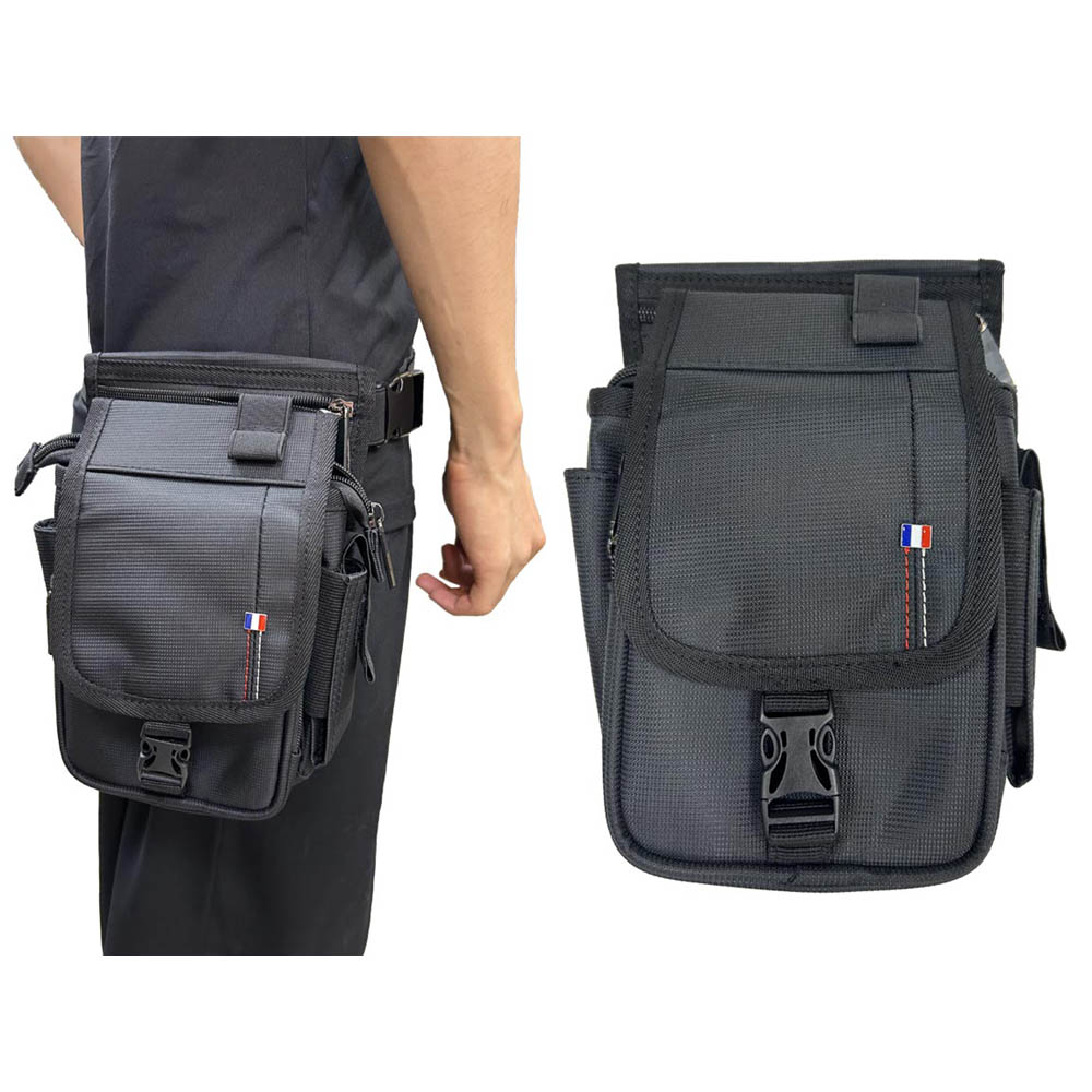 ~雪黛屋~STATE 腿包腰背式小腿包隨身物品隨身工作工具型男隨身包防水尼龍布PW1059