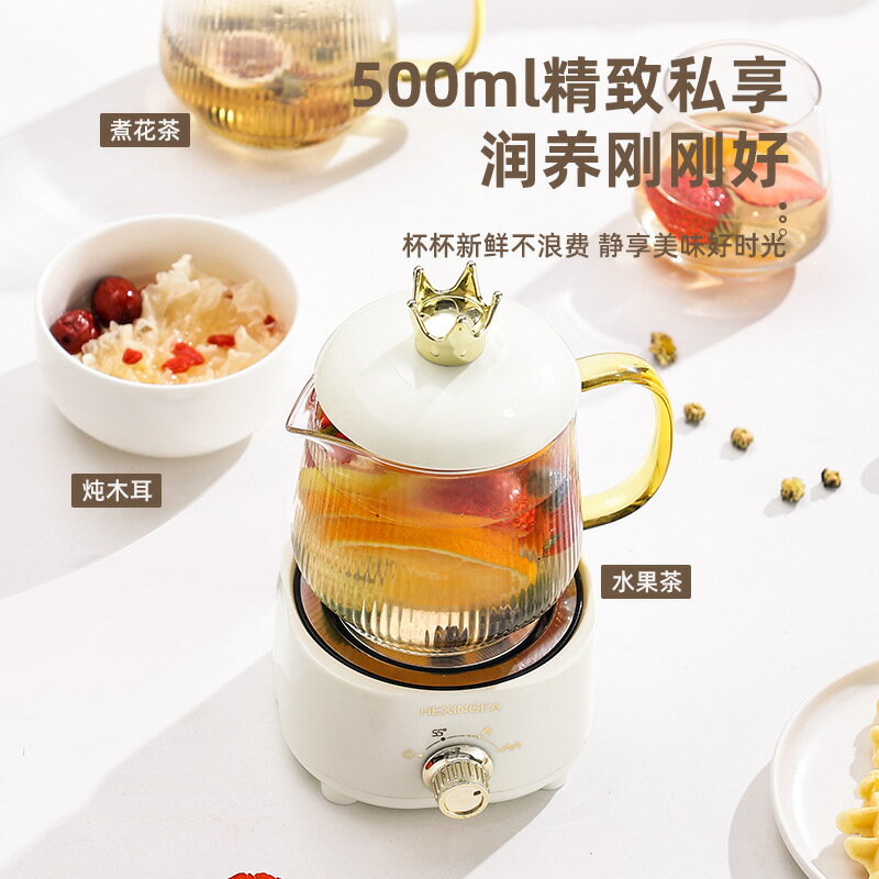 110v出口小家電分體式養生壺辦公室花茶養生杯迷你電燉杯美國日本
