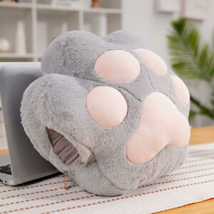 暖手抱枕毯子可插手被子兩用辦公室午睡神器多功能靠墊貓爪三合一