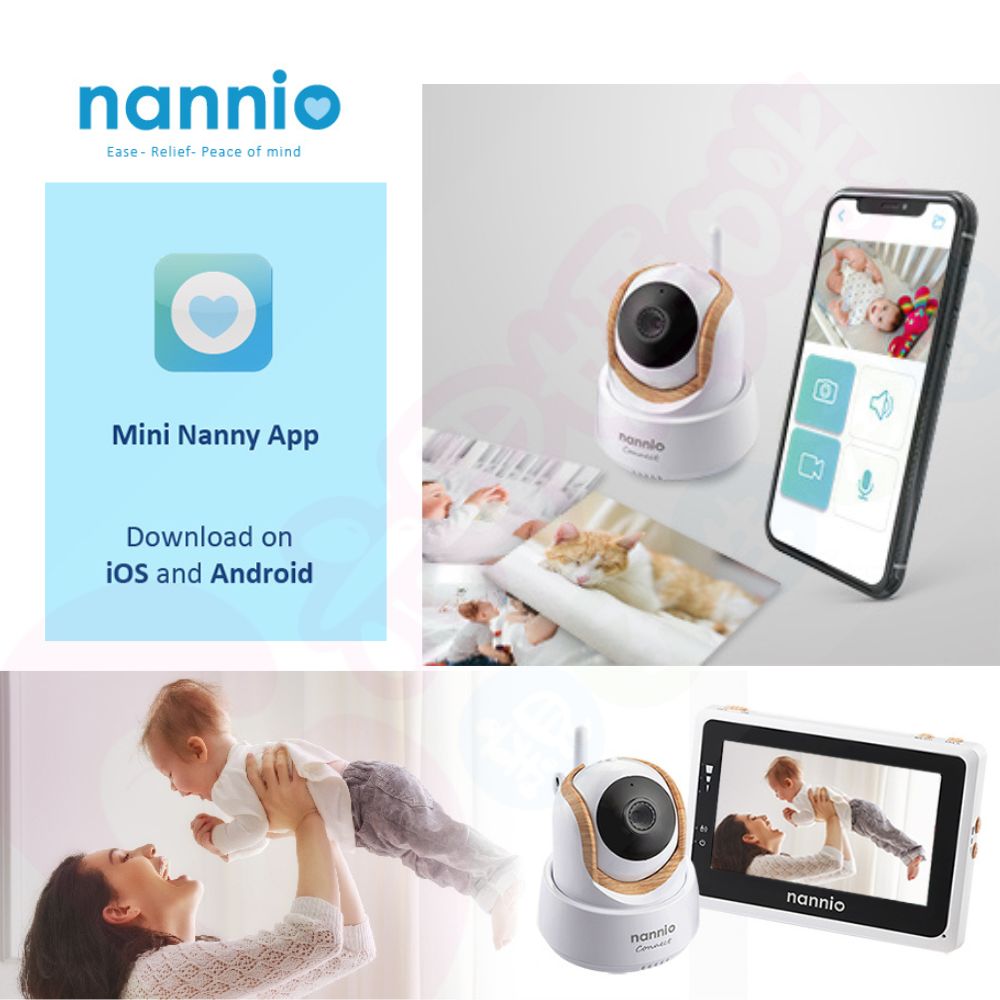 Nannio 4.3吋觸控WiFi寶寶攝影機｜寶寶監控器｜遠端視訊機｜視頻機【六甲媽咪】