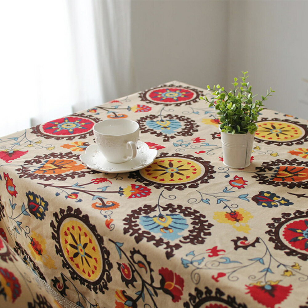 時尚可愛空間餐桌布 茶几布 隔熱墊 鍋墊 杯墊 餐桌巾141 (100*140cm)
