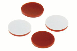 《ALWSCI 》 2ml Vial瓶 用墊片【100片/包】(規格: 8mm 白PTFE膜/ 紅silicone墊片 墊片厚度1.5mm ) 實驗耗材/ 塑膠製品/ 鐵氟龍/矽膠墊片