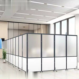 免運開發票 新中式亞克力隔板可移動折疊透明屏風辦公室臥室陽臺-快速出貨