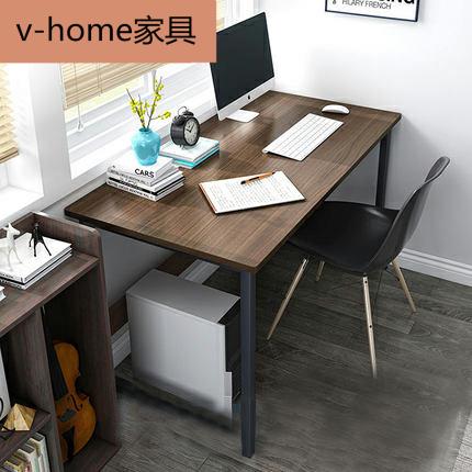 電腦桌簡易小桌子臺式家用臥室實木色書桌簡約現代學生辦公寫字桌