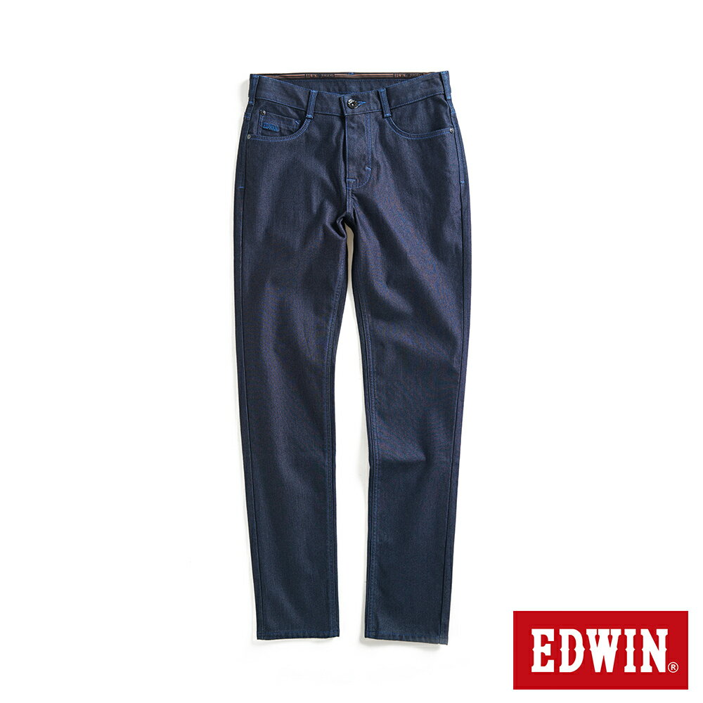 EDWIN 女款 JERSEYS 全方位超彈力高腰丹寧錐形迦績褲 (原藍色)
