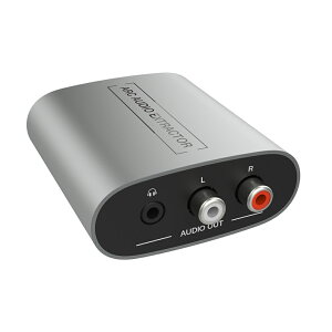 【易控王】HDMI ARC音訊擷取器 3.5mm+RCA立體聲音訊輸出 金屬鋁外殼(50-507-07)
