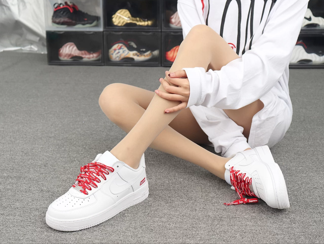 激安特價【日本海外代購】Supreme x Nike Air Force 1 AF1 聯名CU9225