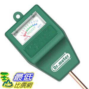[3美國直購] Dr.meter S10 植物土壤濕度計(1入裸裝)水分計不需電池 Soil Moisture Sensor Meter 室內/外用