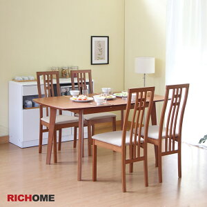 餐桌椅組 餐桌 餐椅 餐廳 RICHOME TA405+CH1224 雅朵拉餐桌椅組(一桌四椅)-2色