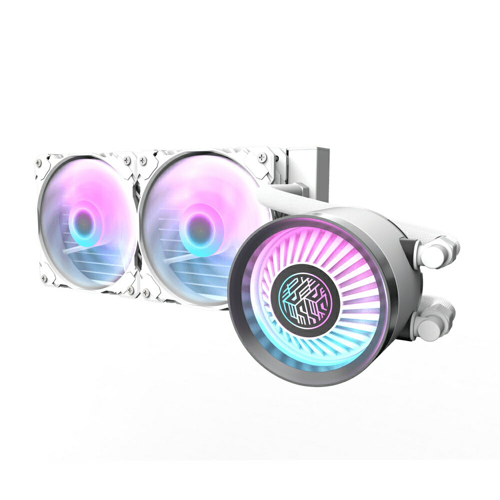 darkFlash大飛 Nebula DN240 ARGB 水冷散熱器 風扇串接設計 CPU風扇